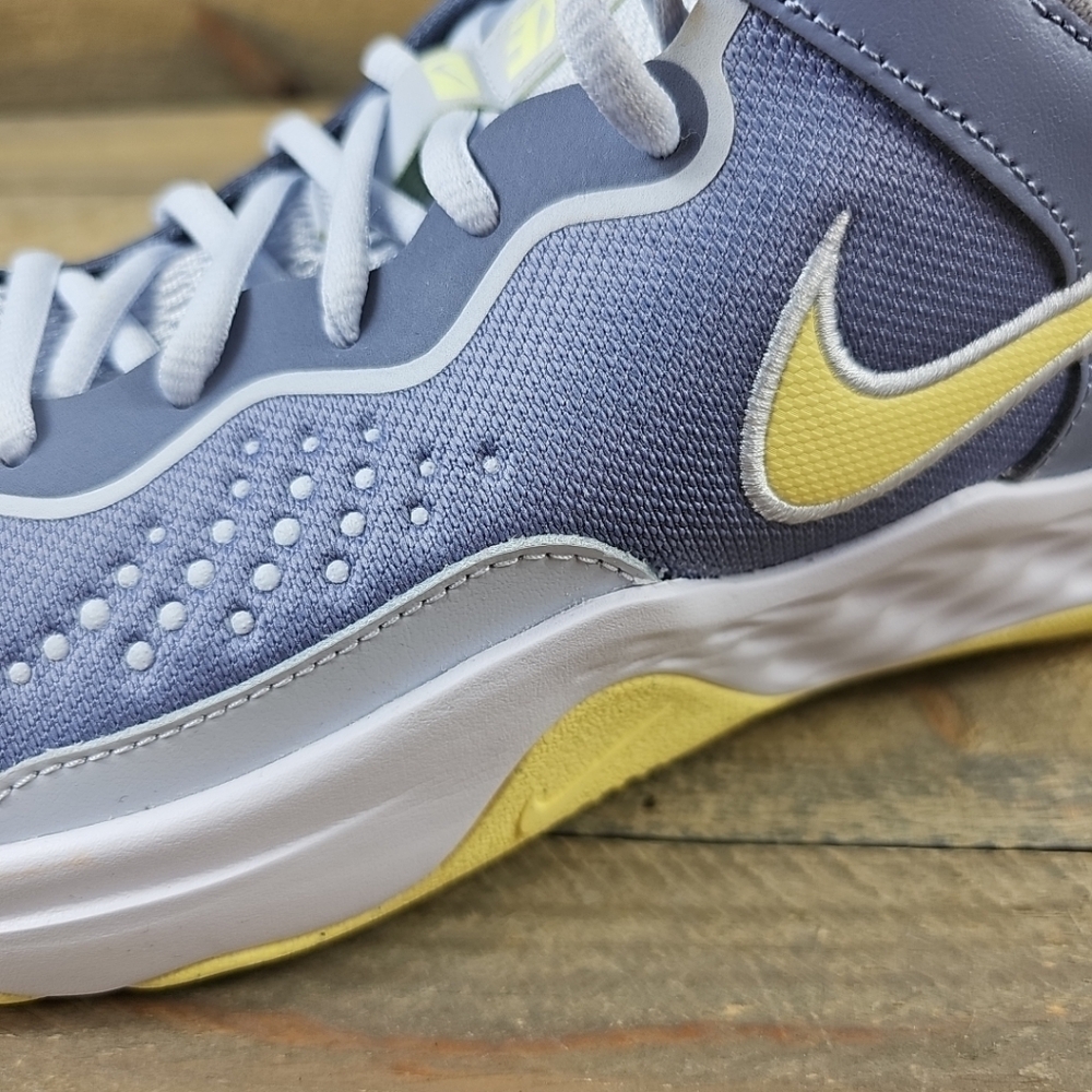 NEW Nike Fly.By Mid 3 Men's Basketball Shoes Ashen Slate/Grey/White/Citron Tint - Picture 9 of 10